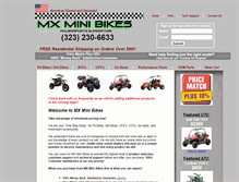 Tablet Screenshot of mxminibikes.com